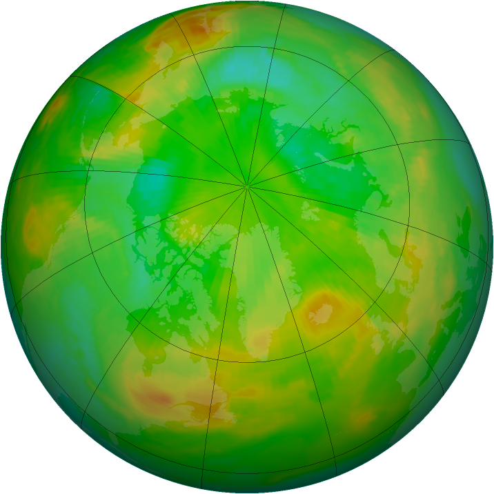 Arctic ozone map for 04 July 1979